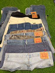 Men’s Denim Jeans Levi’s with 501 & Wrangler: 10pc..