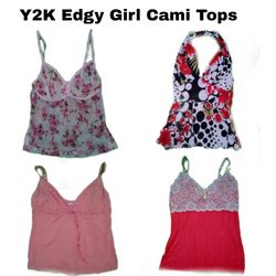 Y2K European Girl Cutesy Vibe Cami Tops TY-012