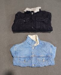 Unbarnded Denim Sherpa Jacke