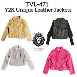 Y2K Unique Leather Jackets (TVL471)