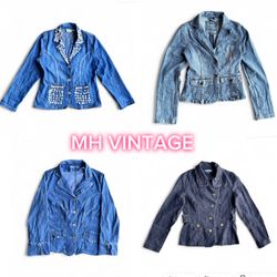 Womens Denim Botton Jacket