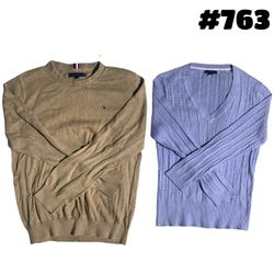 Tommy Hilfiger Men’s Crew Neck & V-Neck Knit Sweat..