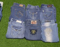 WALLFLOWER AND OTHER MIX BRANDS JEANS (B 28)
