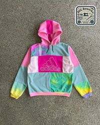 Upcycled Patchwork Nike Adidas Hoodie