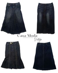 070426-6 Denim Midi Skirts 10pcs