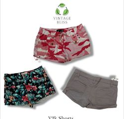 Y2K Cotton Mini Shorts