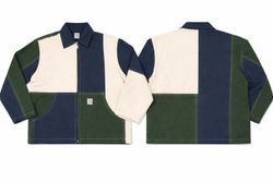 CR1469 Upcycled Block Panel Jacket