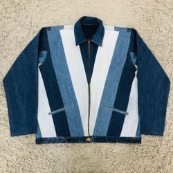 UPCYCLED Denim Patchwork Jackets - EVR0344