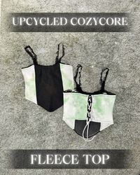 Upcycled Cozycore Fleece Top