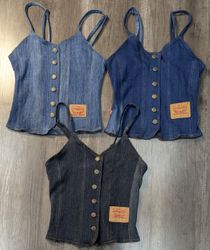4994 - Upcycle Levi's Denim Cami top
