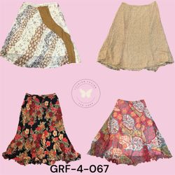 Printed Poly Skirt – Lightweight Casual Wear (GRF-..