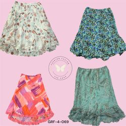 Printed Polyester Skirt for Women – Breathable & D..