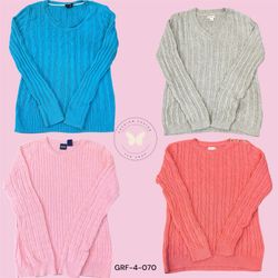 Cable Knit Long Sleeve Sweater – Warm & Comfortabl..