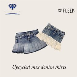 Upcycle Denim Skirt  (DV -04)
