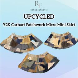 Jupes mini patchwork Carhartt revalorisées