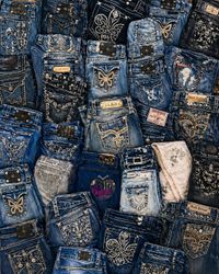 Y2K Bling Embroidered Jeans