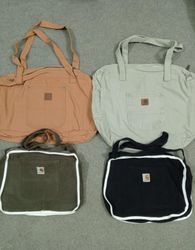 HD1432 Upcycled Carhartt Tote Bags