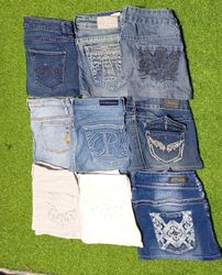 ROCK AND REPUBLIC AND OTHER MIX BRANDS MINI SKIRTS..