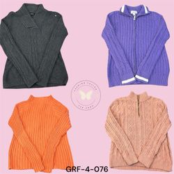 Women’s Cable Knit Sweater – Cozy Chunky Winter (G..