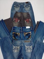 CR7383 Y2K Flare Jeans