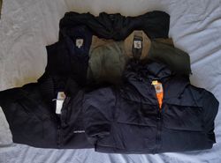 5x Carhartt jacket bundle Work wear Santa Fe Puffe..