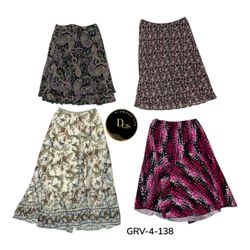 Fashion Printed Poly Skirt – Soft Polyester & Beau..