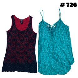 Top de cami Lase com marca (brand) Bisou Bisou #72..