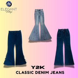 Y2K Classic Denim Jeans - EV1412