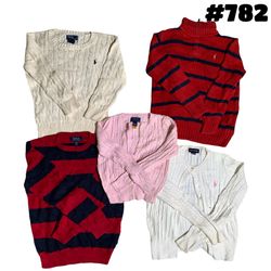 Ralph lauren 1/4 zip & cable knits ( kids )