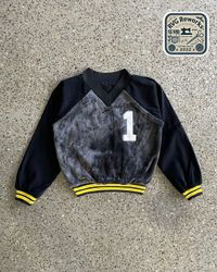 Upcycled Varsity Panel Jacket