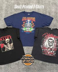 Skull Printed T-Shirts - (10/04)