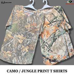 Premium (Camo/Jungle) print T-Shirts included moss..