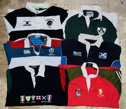 Mix vintage club rugby shirts bundle 81