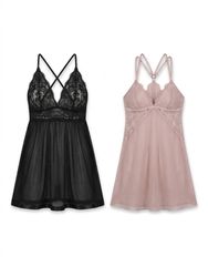 (FV1118) Vintage Lace Lingerie & Slip Dress Bundle..