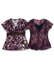 (FV-1117) Y2K Printed Tops  Bundle | Retro Abstrac..