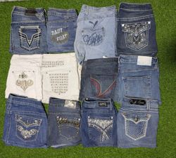 APPLIE BOTTOMS AND OTHER MIX BRANDS MINI SKIRTS (C..