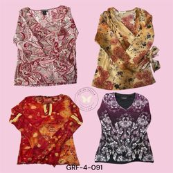 Printed Poly Fabric Blouse – Soft & Breathable Fit..