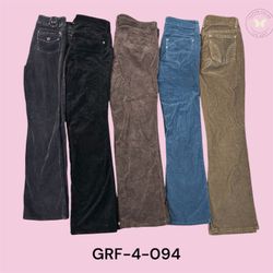 Classic Y2K Low Rise Corduroy Straight Leg Pants (..