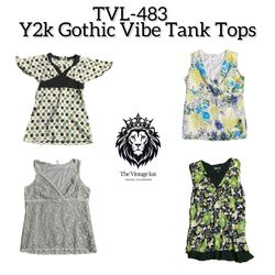 Y2K Gothic Vibes Tank Tops (TVL-483)