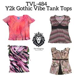 Y2K Gothic Vibe Tank Tops (TVL-484)