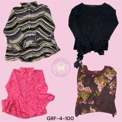 Y2K Chic Women’s Printed Polyester Blouse – Elegan..