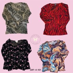 Printed Poly Blouse for Women | Fashion Shirt Top ..