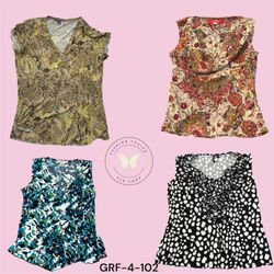 Y2K Women’s Printed Polyester Blouse – Stylish & L..