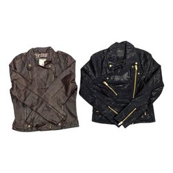 Giubbotti in pelle e PVC da biker Y2K Structure