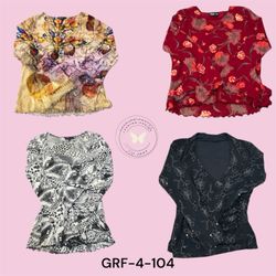 Y2K Printed Poly Blouse for Women | Fashion Shirt ..