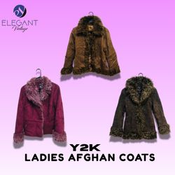 Y2K Ladies Afghan Coats - EV1456