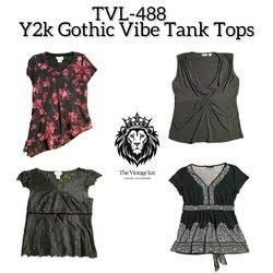 Y2K Gothic Vibes Tank Tops (TVL-488)