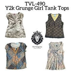 Y2K Grunge Girl Vibe Tank Tops (TVL-490)