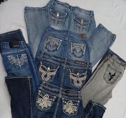CR7443 Y2K Flare Jeans