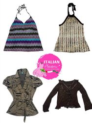 Y2K dusky color mixed tops